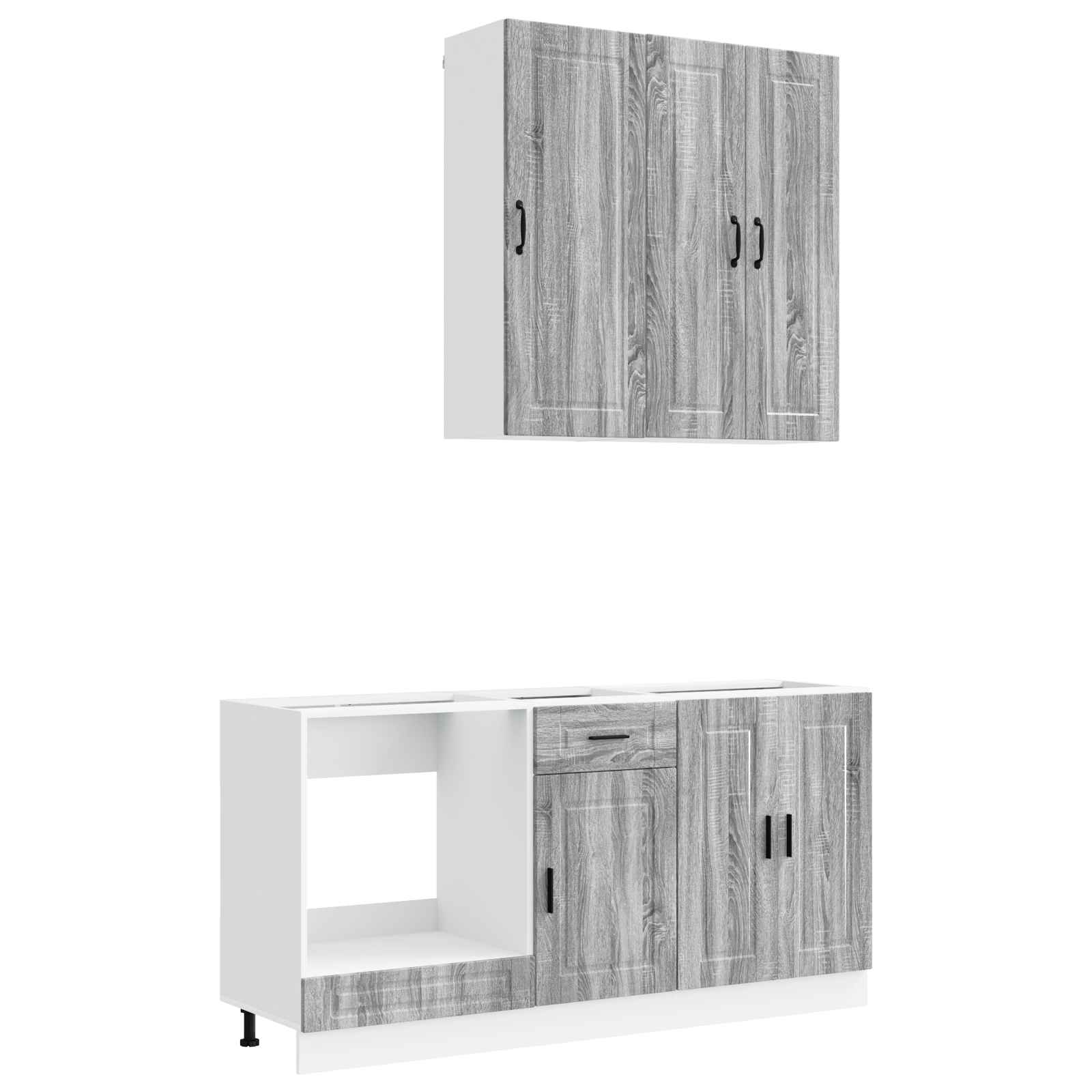 Unité de cuisine PORTO 5 pc Sonoma gris Bois d'ingénierie