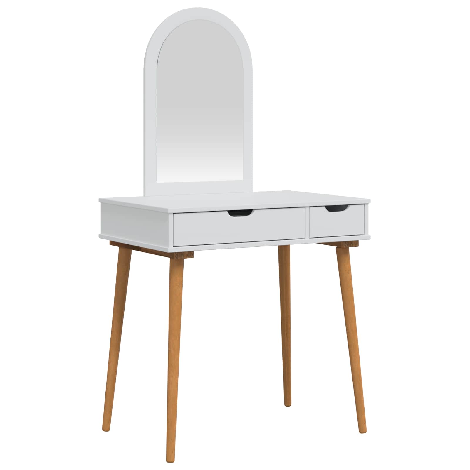 Ensemble de Coiffeuse FAUSKE 2 pcs Blanc 76 x 50 x 143 cm