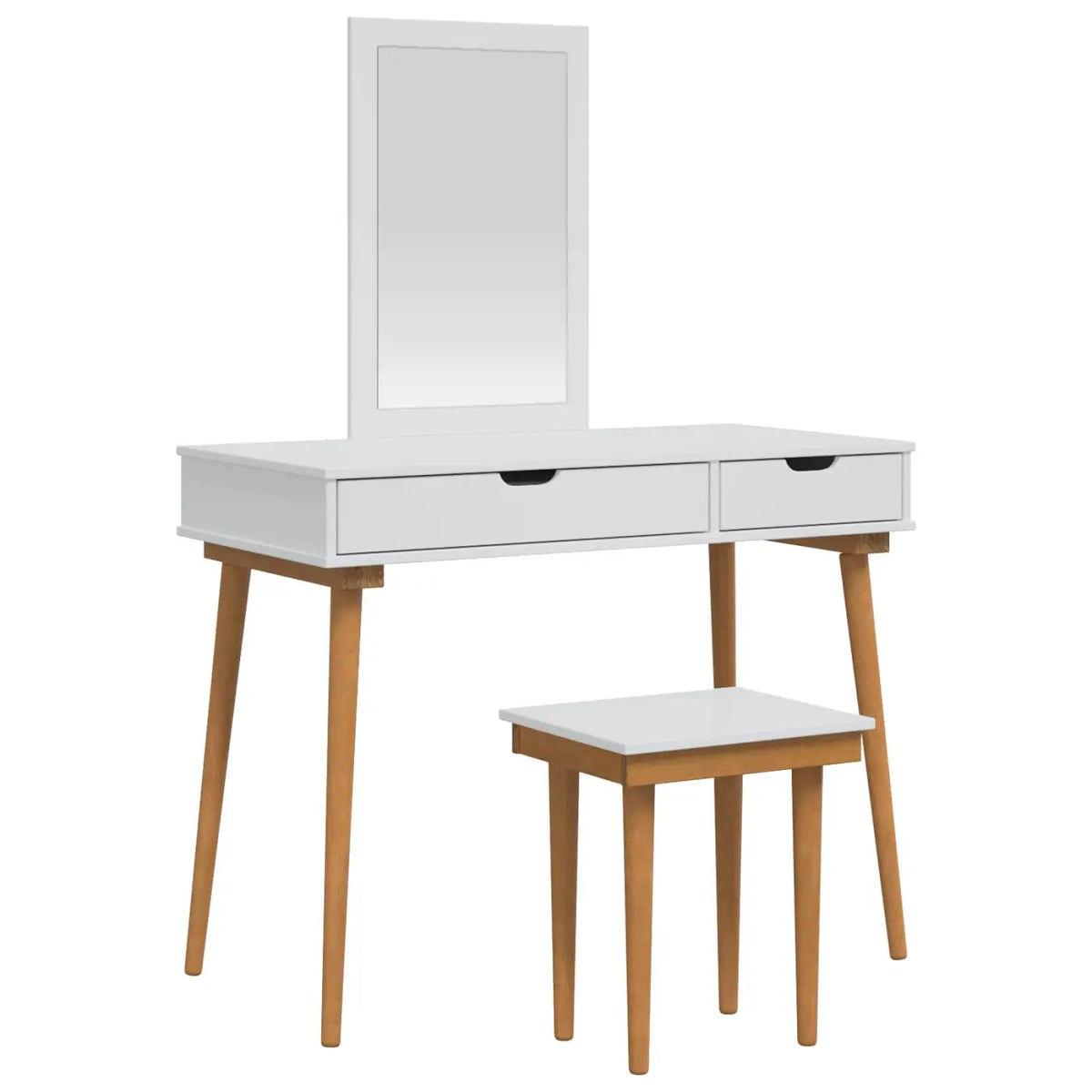 Ensemble de Coiffeuse FAUSKE 3 pc Blanc 100 x 50 x 143 cm - XIOS