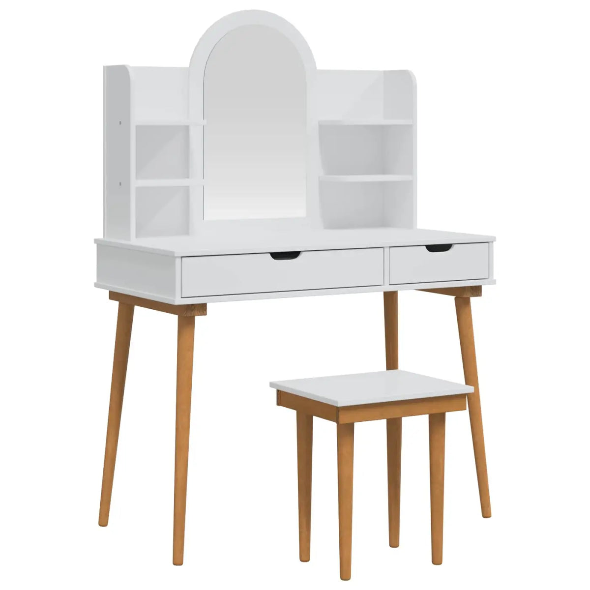 Ensemble de Coiffeuse FAUSKE 5 pc Blanc 100 x 50 x 143 cm - XIOS