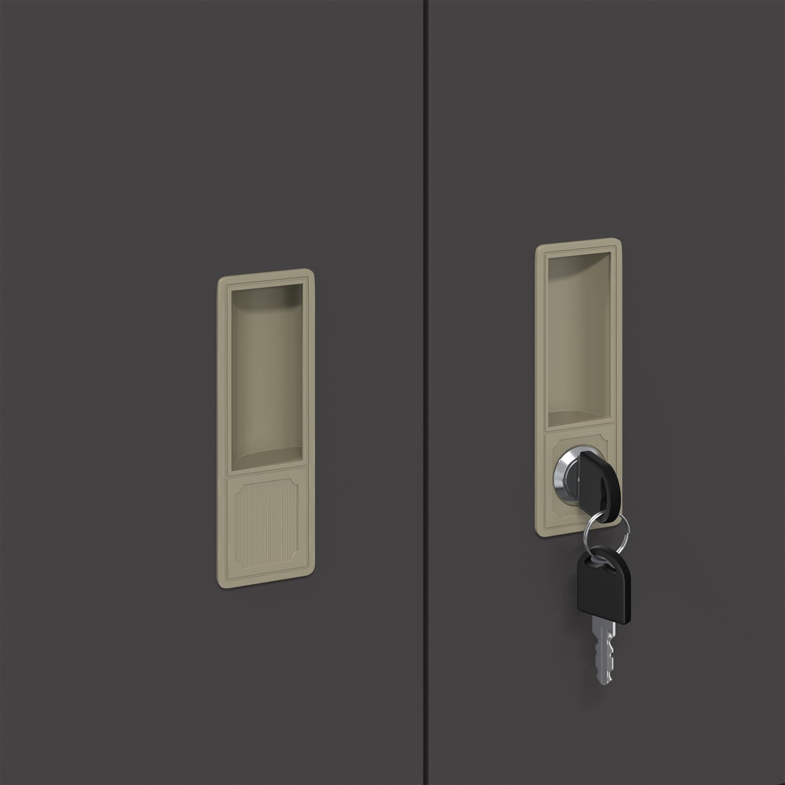 Armoire de rangement 2 pc Noir 90 x 40 x 145 cm Acier