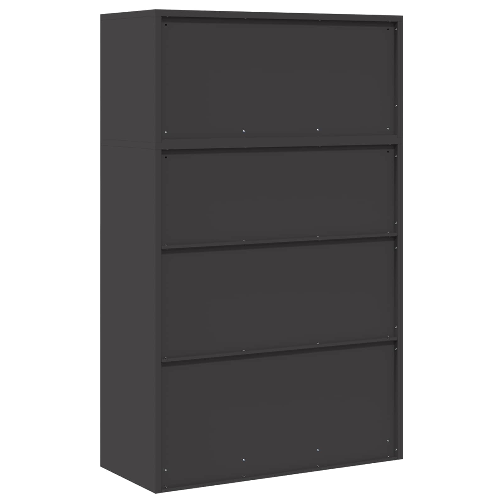 Armoire de rangement 2 pc Noir 90 x 40 x 145 cm Acier