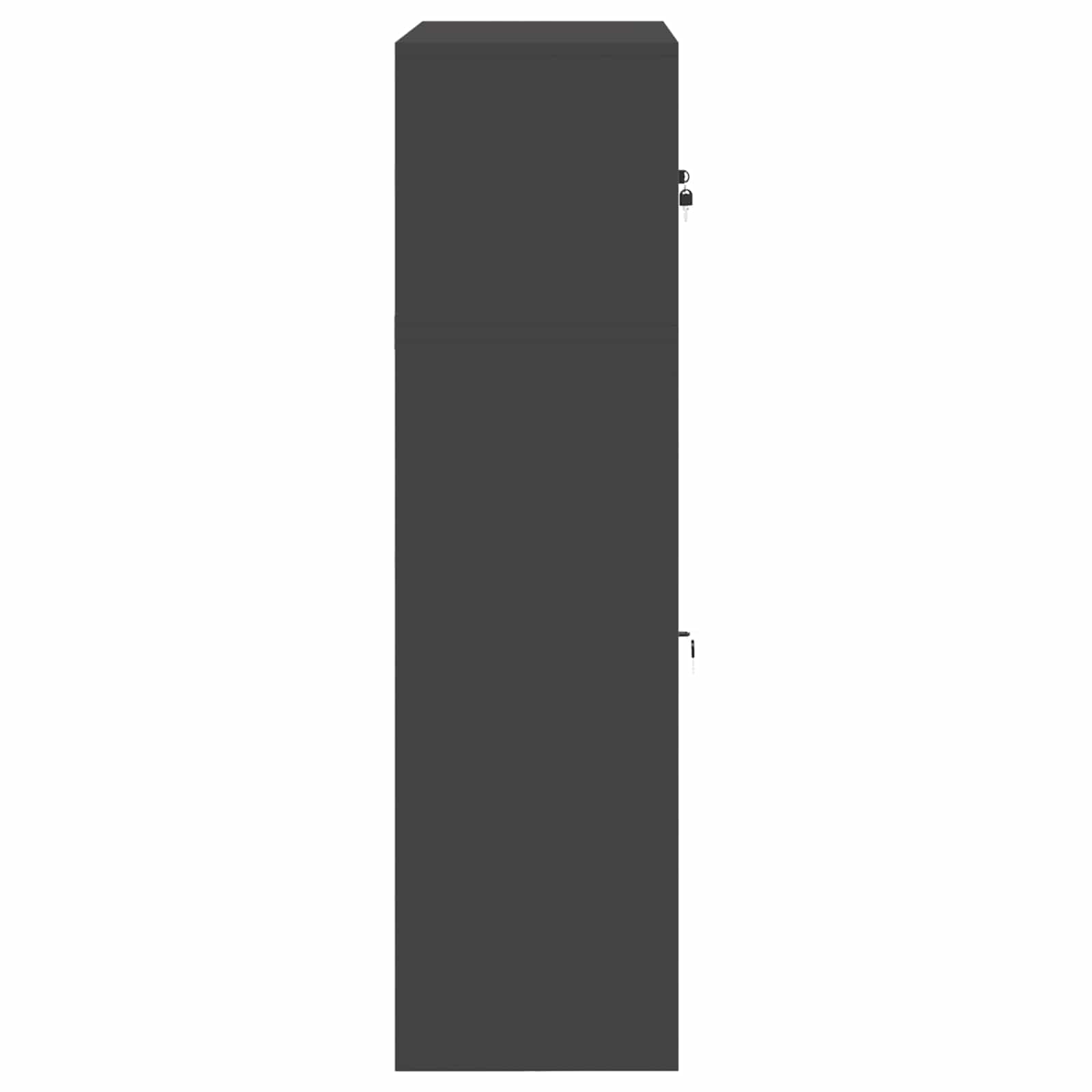 Armoire de rangement 2 pc Noir 90 x 40 x 145 cm Acier