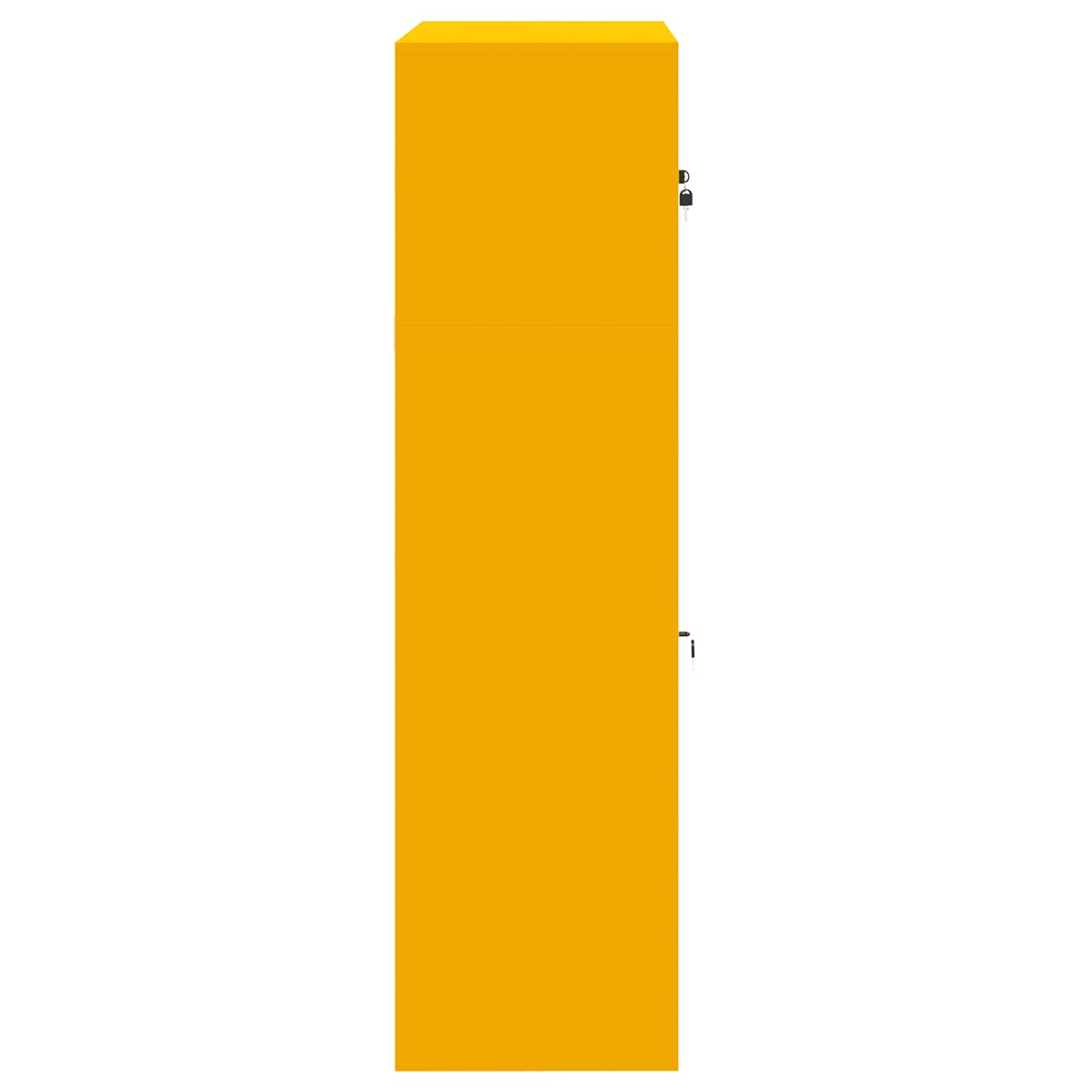 Armoire de rangement 2 pc Jaune moutarde 90 x 40 x 145 cm Acier