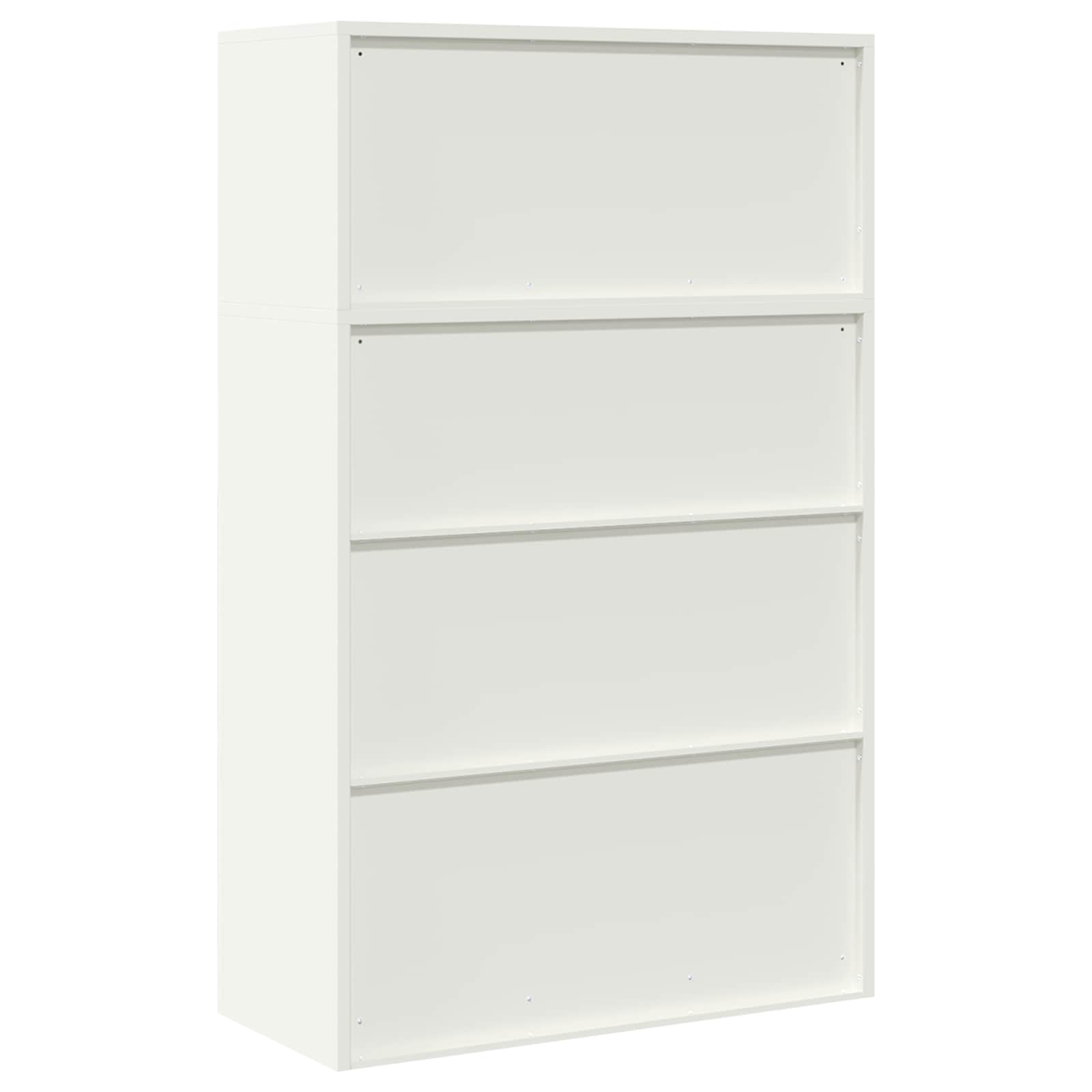 Armoire de rangement 2 pc Blanc 90 x 40 x 145 cm Acier