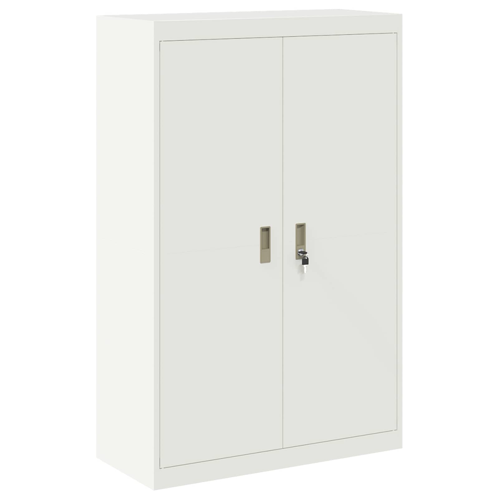 Armoire de rangement 2 pc Blanc 90 x 40 x 180 cm Acier