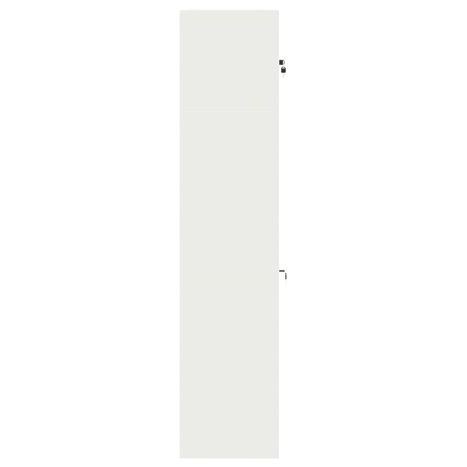 Armoire de rangement 2 pc Blanc 90 x 40 x 180 cm Acier