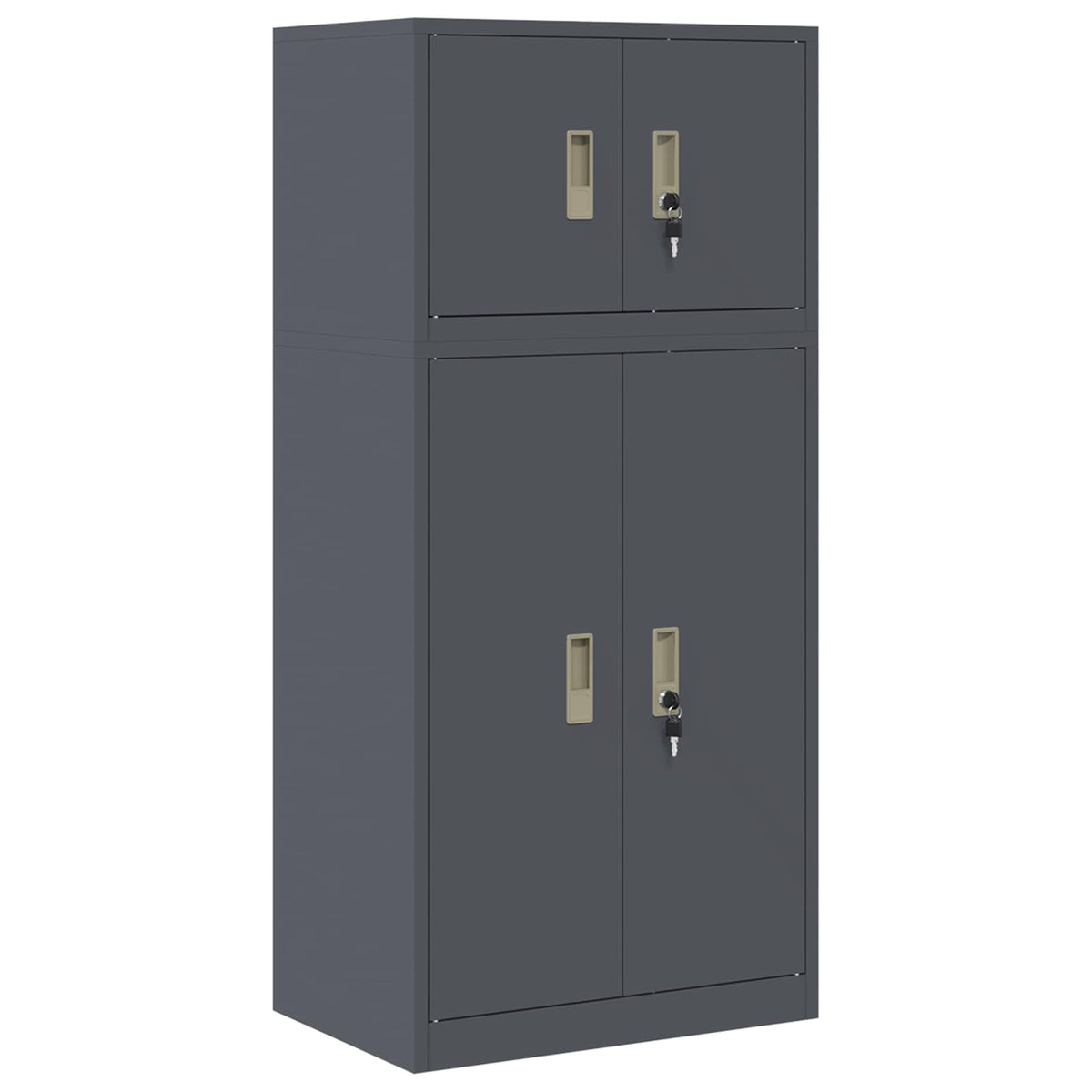 Armoire de rangement 2 pc Anthracite 60 x 40 x 130 cm Acier
