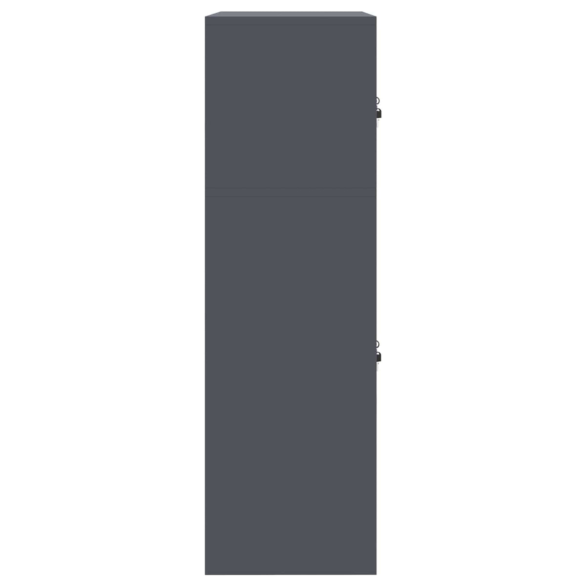 Armoire de rangement 2 pc Anthracite 60 x 40 x 130 cm Acier