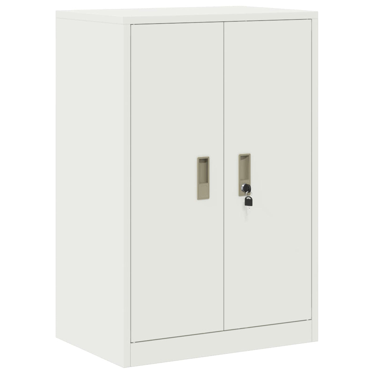 Armoire de rangement 2 pc Blanc 60 x 40 x 130 cm Acier