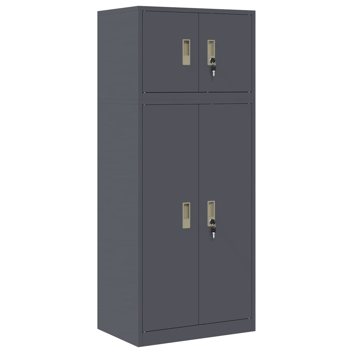 Armoire de rangement 2 pc Anthracite 60 x 40 x 145 cm Acier