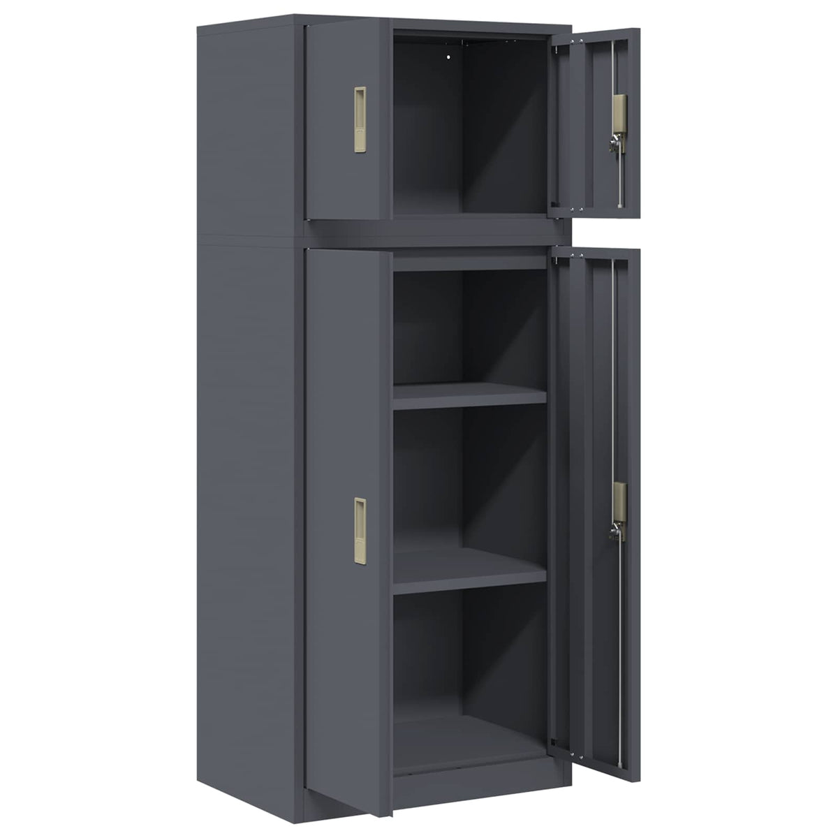 Armoire de rangement 2 pc Anthracite 60 x 40 x 145 cm Acier