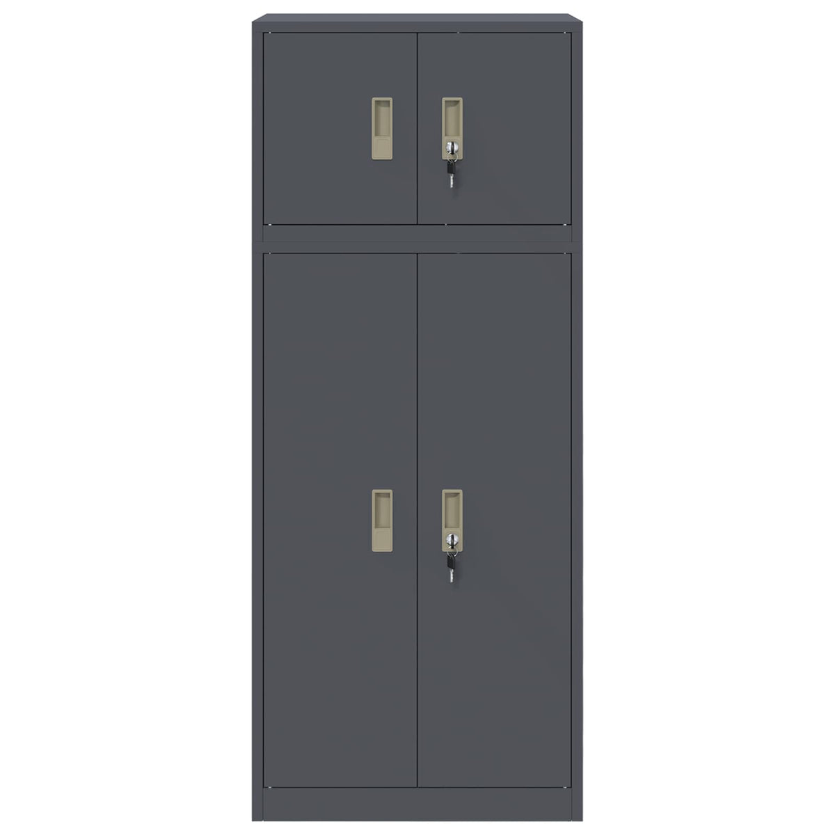 Armoire de rangement 2 pc Anthracite 60 x 40 x 145 cm Acier