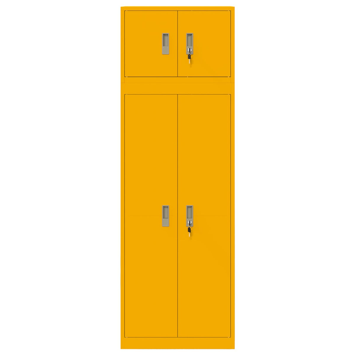 Armoire de rangement 2 pc Jaune moutarde 60 x 40 x 180 cm Acier