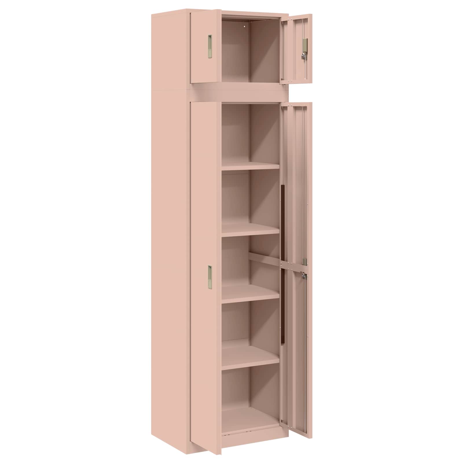 Armoire de rangement 2 pc Rose 60 x 40 x 220 cm Acier
