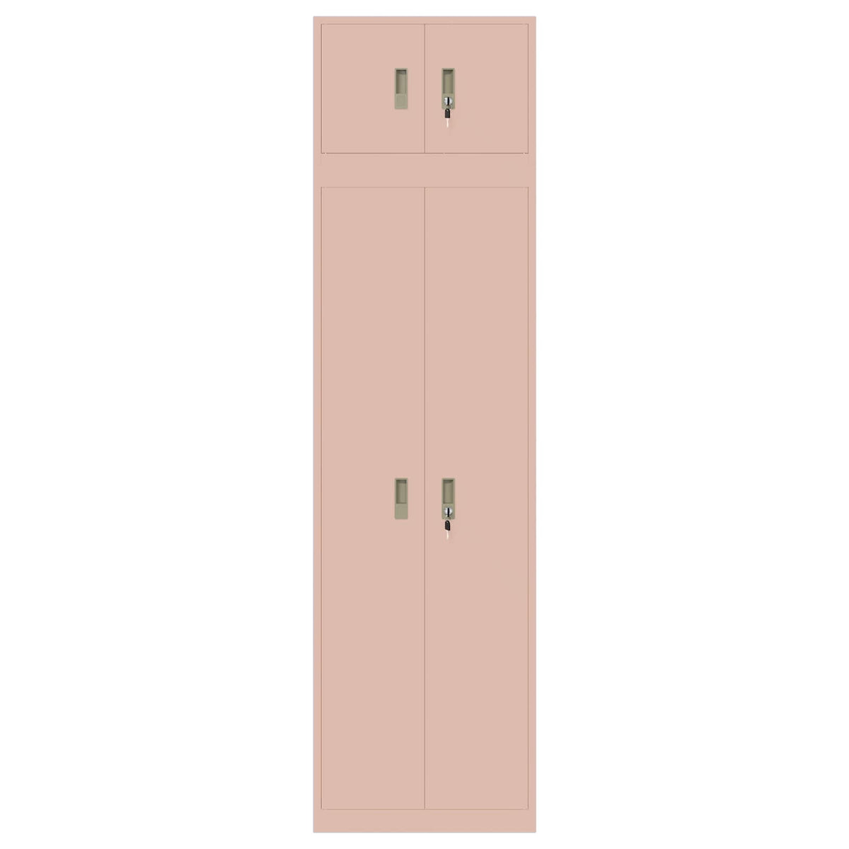 Armoire de rangement 2 pc Rose 60 x 40 x 220 cm Acier