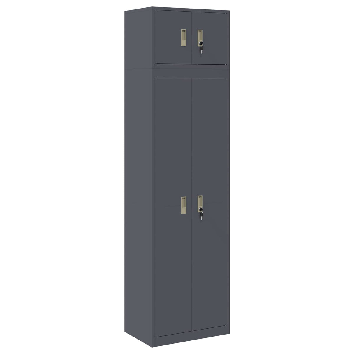 Armoire de rangement 2 pc Anthracite 60 x 40 x 220 cm Acier