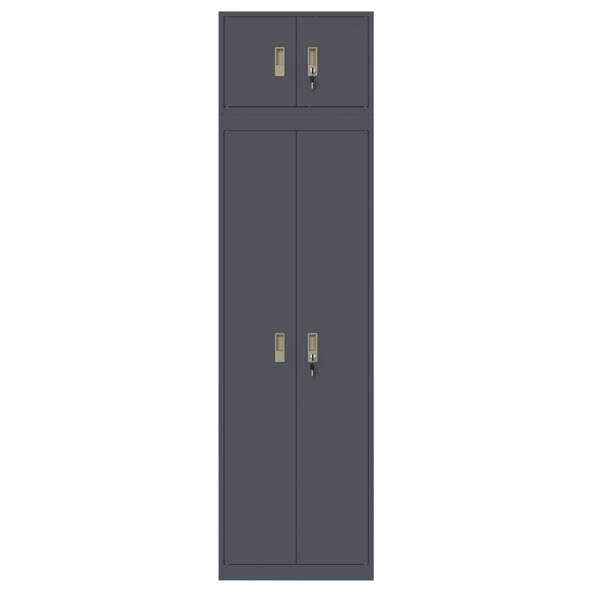 Armoire de rangement 2 pc Anthracite 60 x 40 x 220 cm Acier