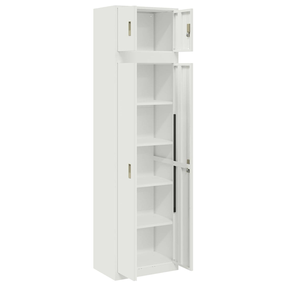 Armoire de rangement 2 pc Blanc 60 x 40 x 220 cm Acier