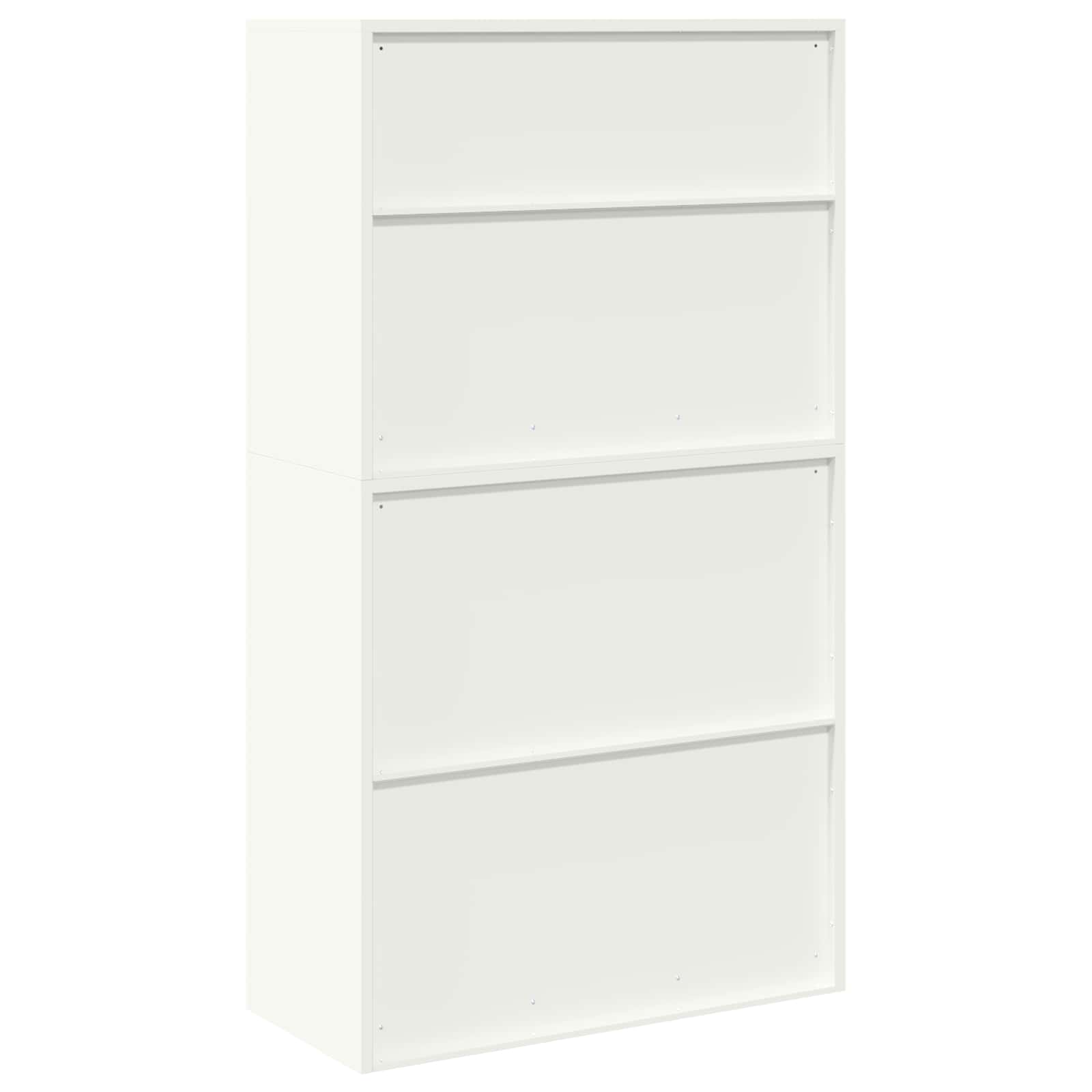 Armoire de rangement 2 pc Blanc 90 x 40 x 160 cm Acier