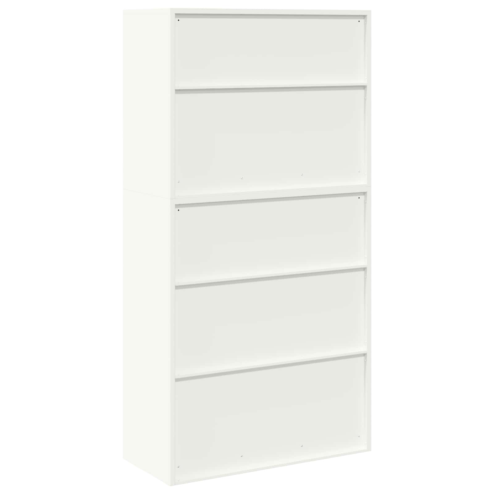 Armoire de rangement 2 pc Blanc 90 x 40 x 175 cm Acier