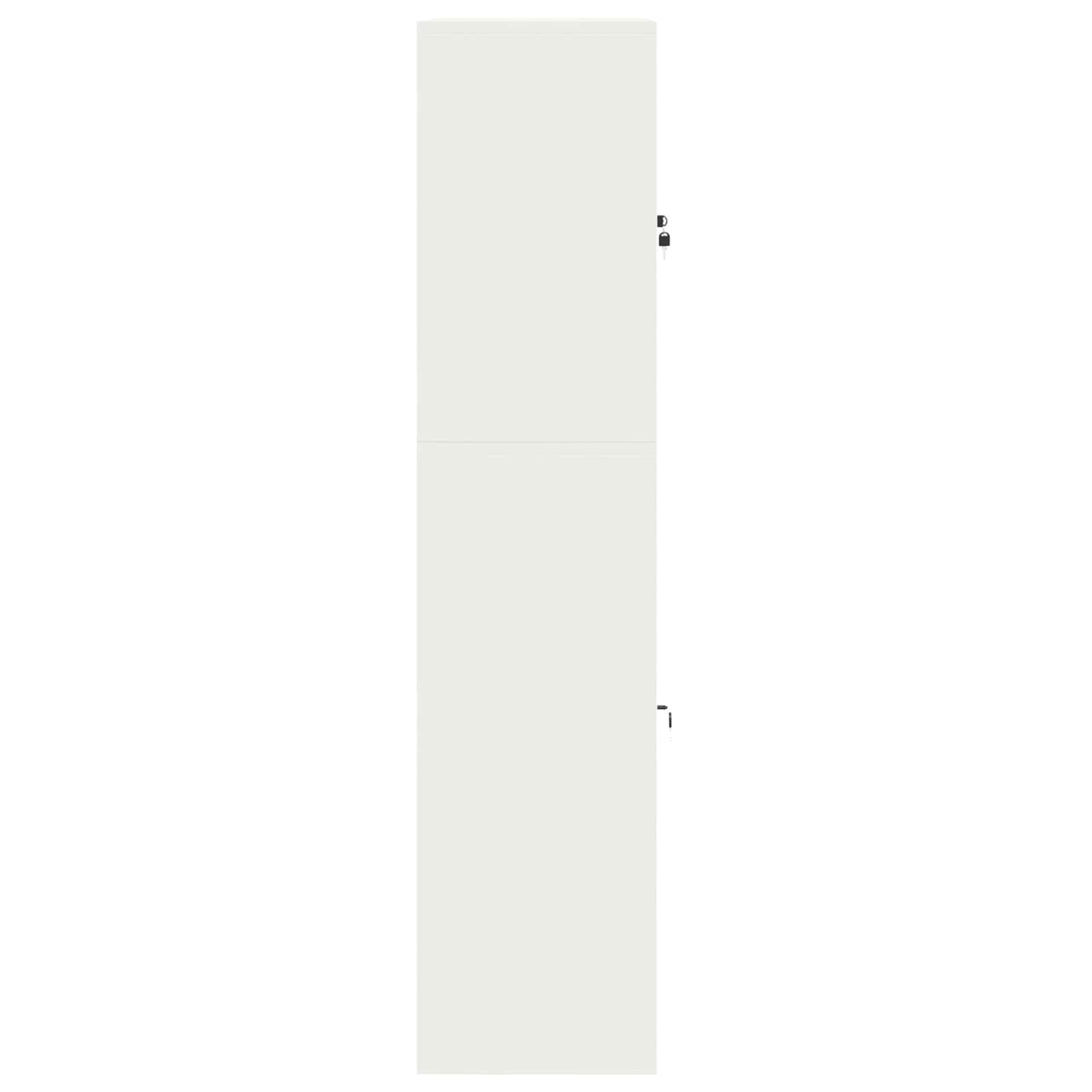 Armoire de rangement 2 pc Blanc 90 x 40 x 175 cm Acier