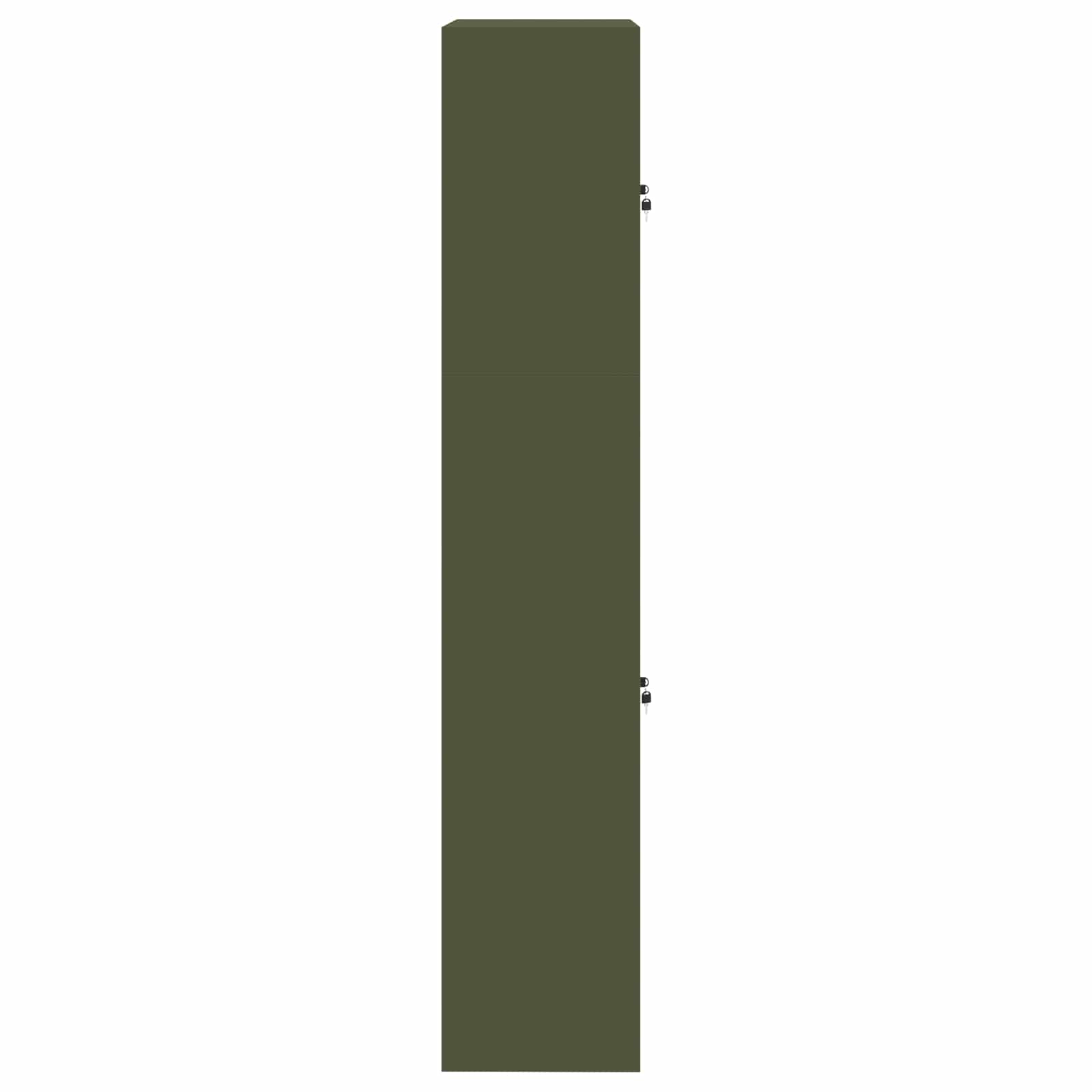 Armoire de rangement 2 pc Vert olive 90 x 40 x 210 cm Acier