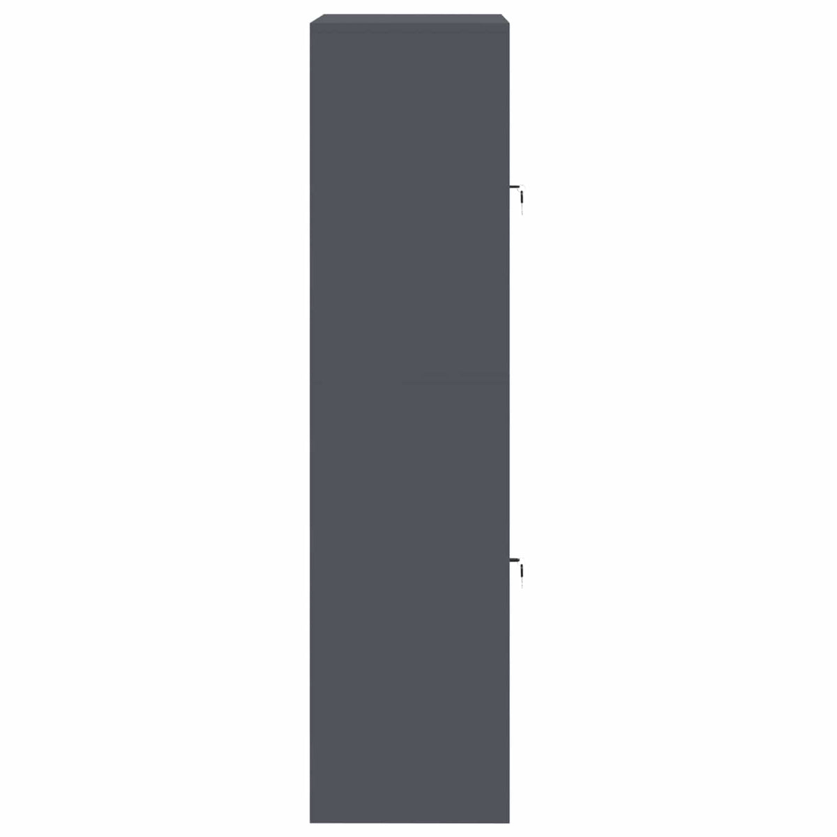 Armoire de rangement 2 pc Anthracite 80 x 40 x 160 cm Acier