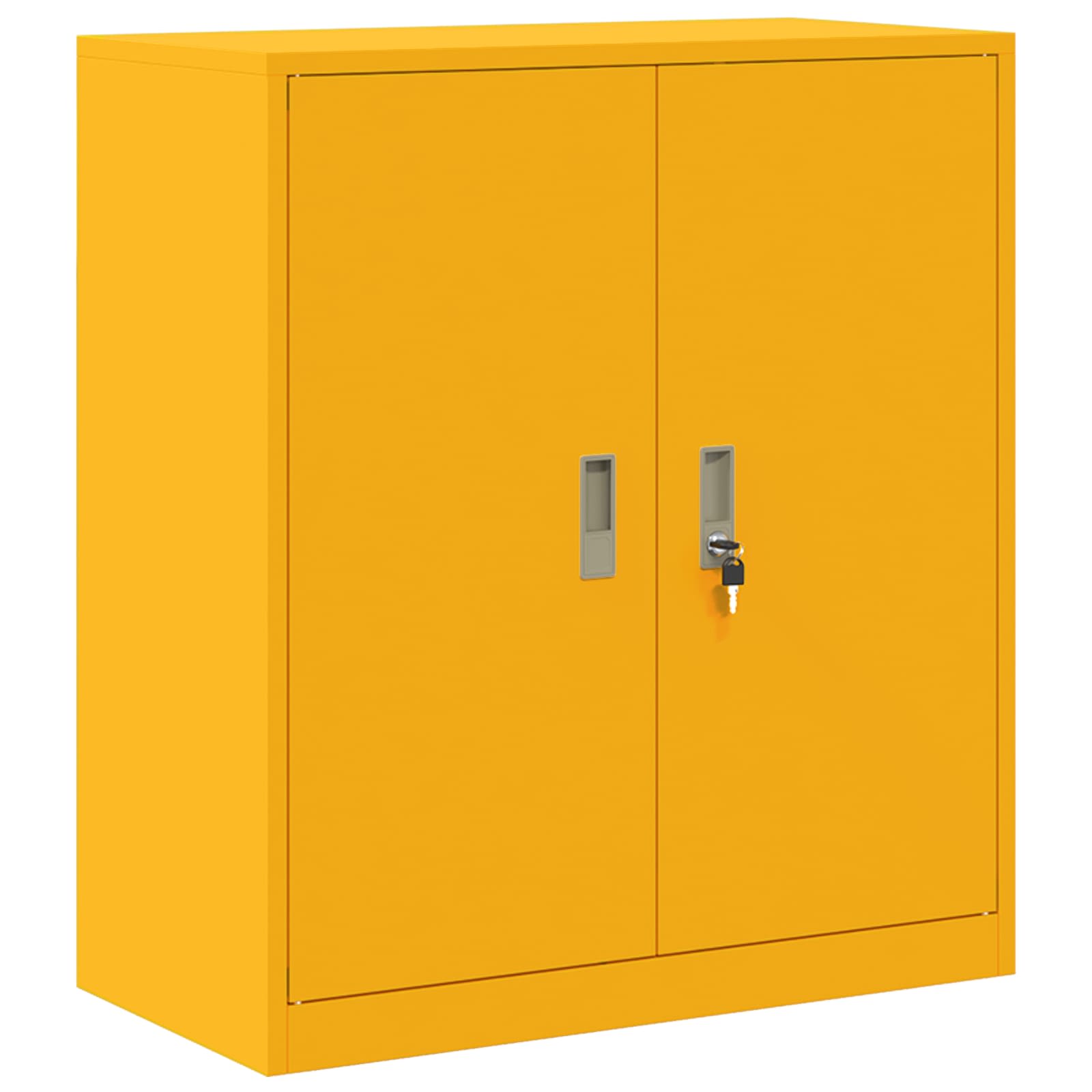 Armoire de rangement 2 pc Jaune moutarde 80 x 40 x 160 cm Acier