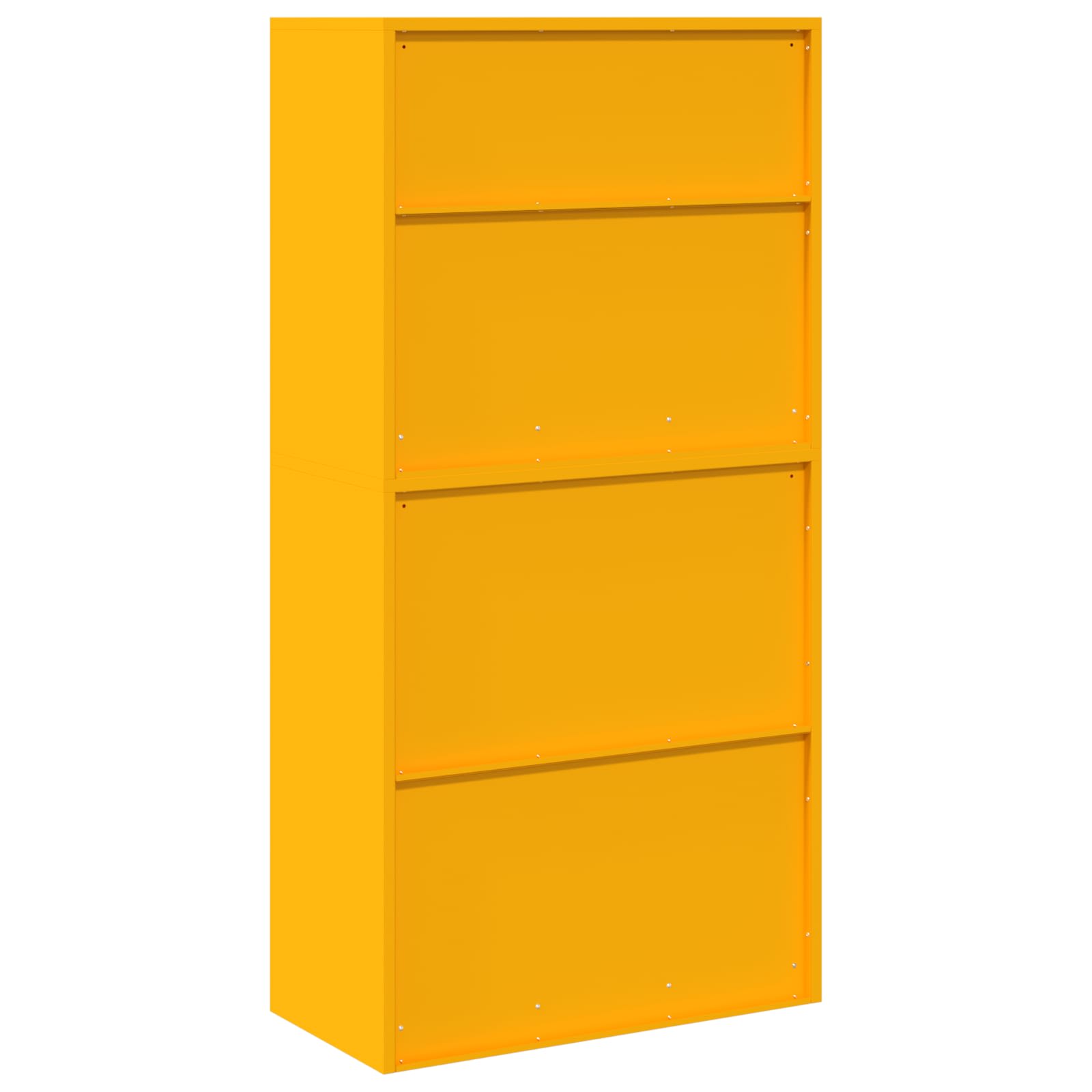 Armoire de rangement 2 pc Jaune moutarde 80 x 40 x 160 cm Acier