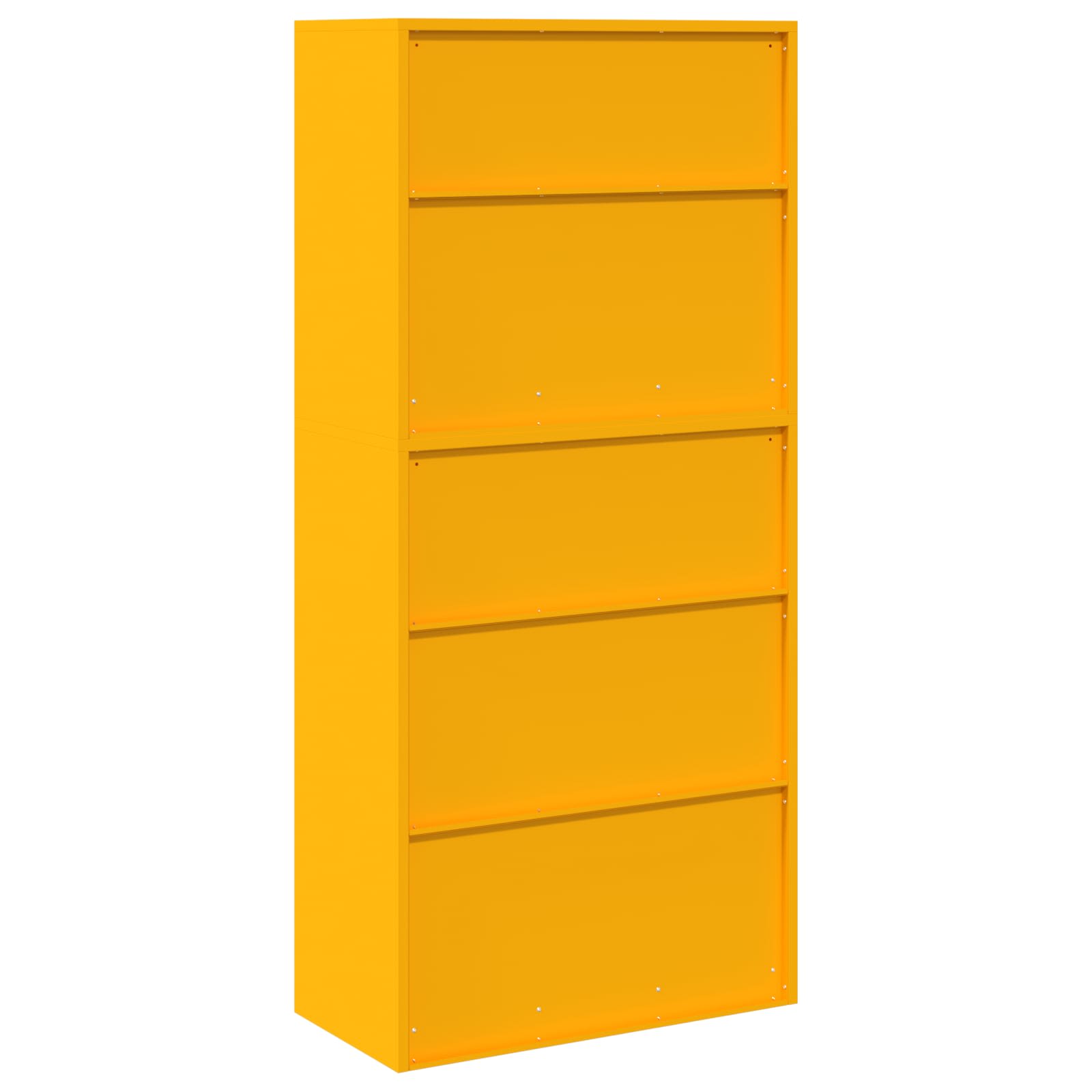 Armoire de rangement 2 pc Jaune moutarde 80 x 40 x 175 cm Acier