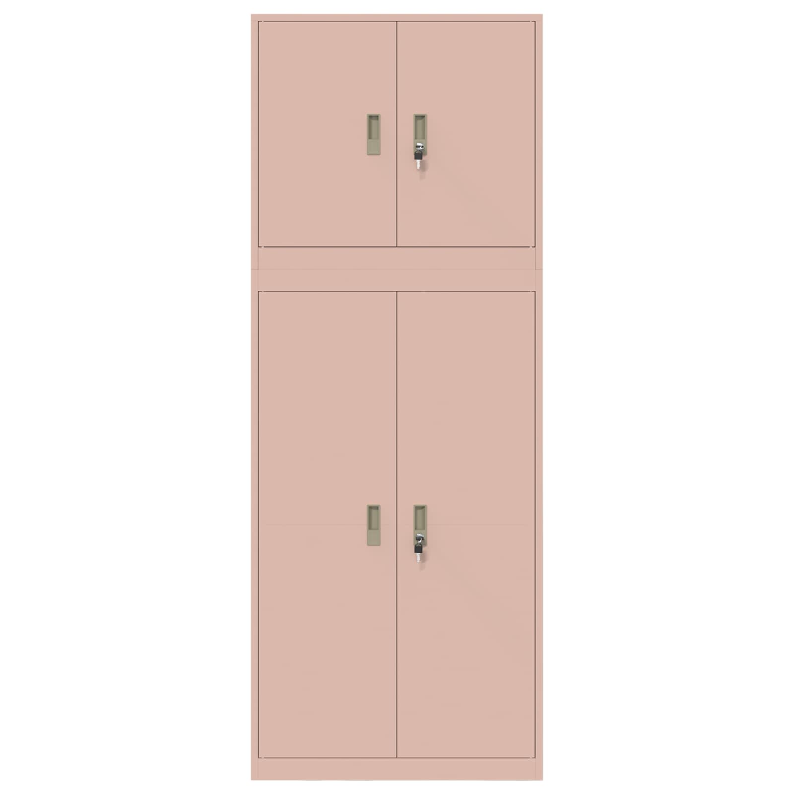 Armoire de rangement 2 pc Rose 80 x 40 x 210 cm Acier