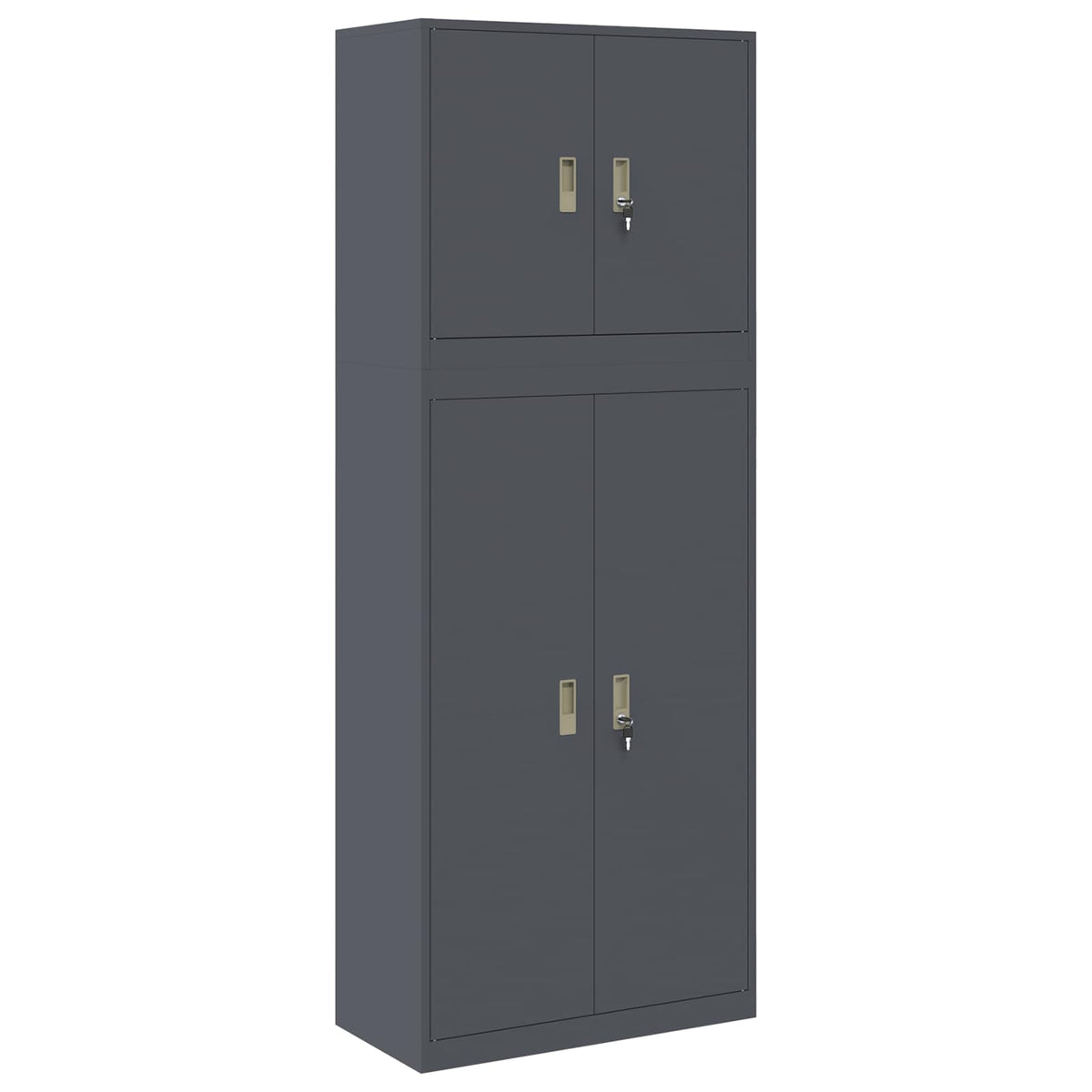 Armoire de rangement 2 pc Anthracite 80 x 40 x 210 cm Acier
