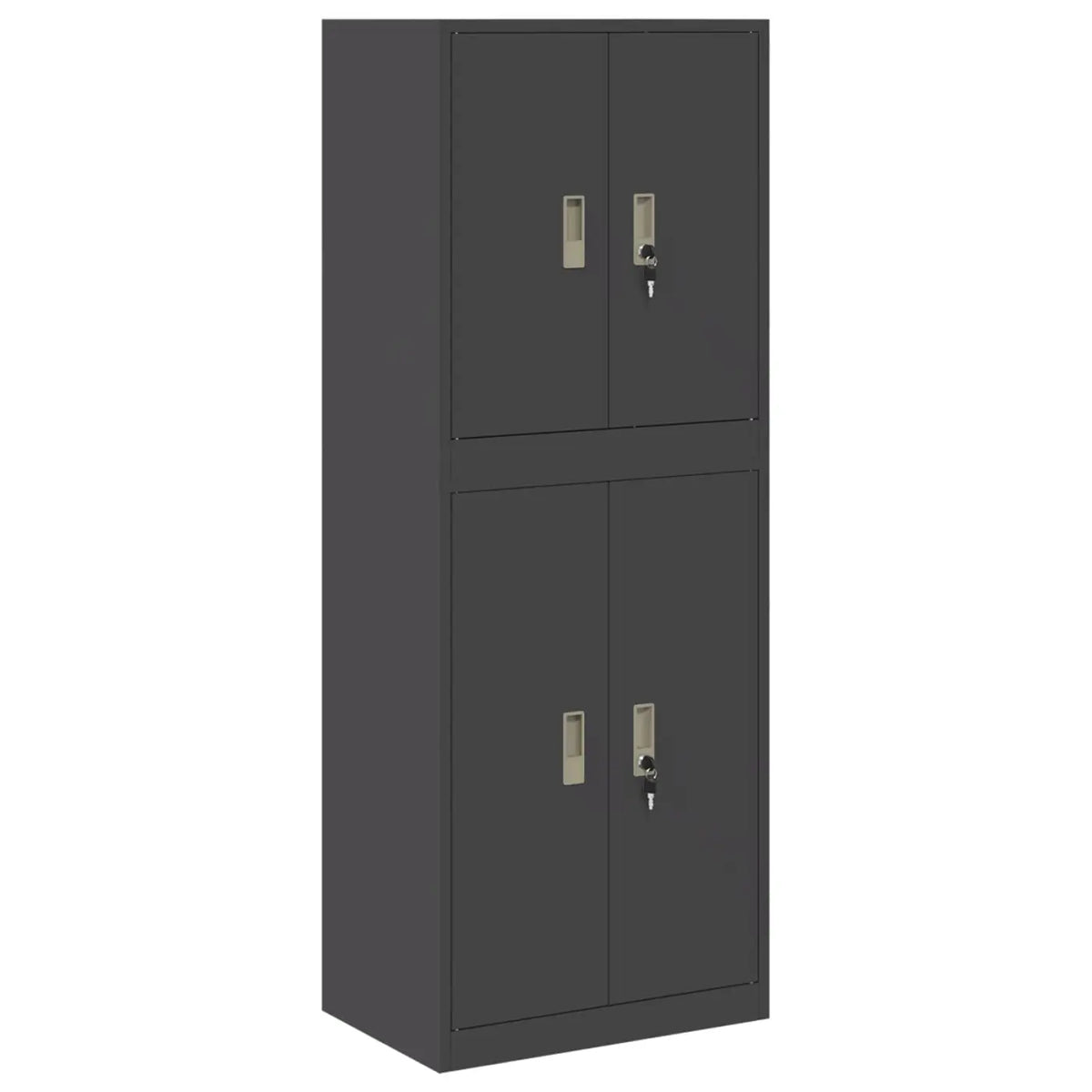 Armoire de rangement 2 pc Noir 60 x 40 x 160 cm Acier - XIOS