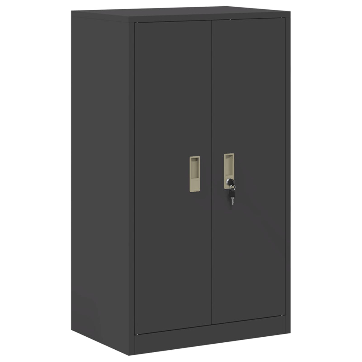 Armoire de rangement 2 pc Noir 60 x 40 x 175 cm Acier