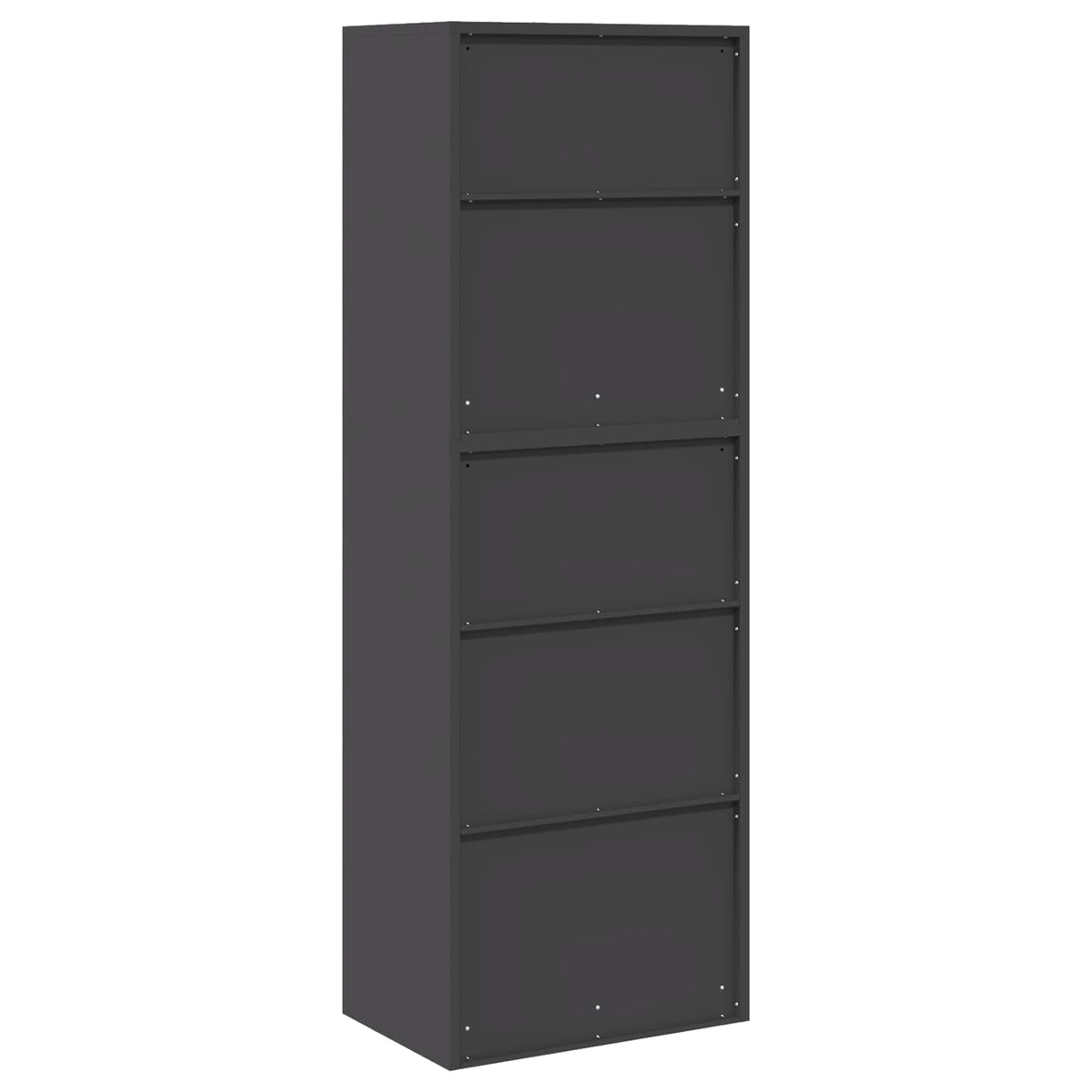 Armoire de rangement 2 pc Noir 60 x 40 x 175 cm Acier