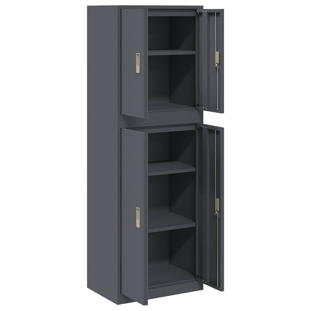Armoire de rangement 2 pc Anthracite 60 x 40 x 175 cm Acier