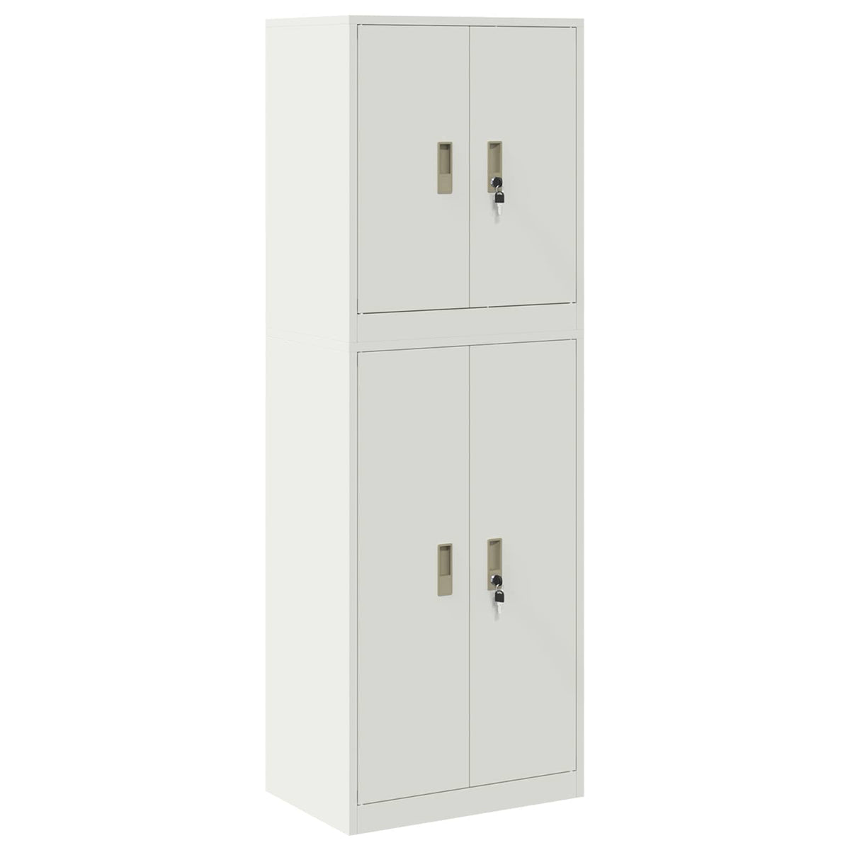 Armoire de rangement 2 pc Blanc 60 x 40 x 175 cm Acier