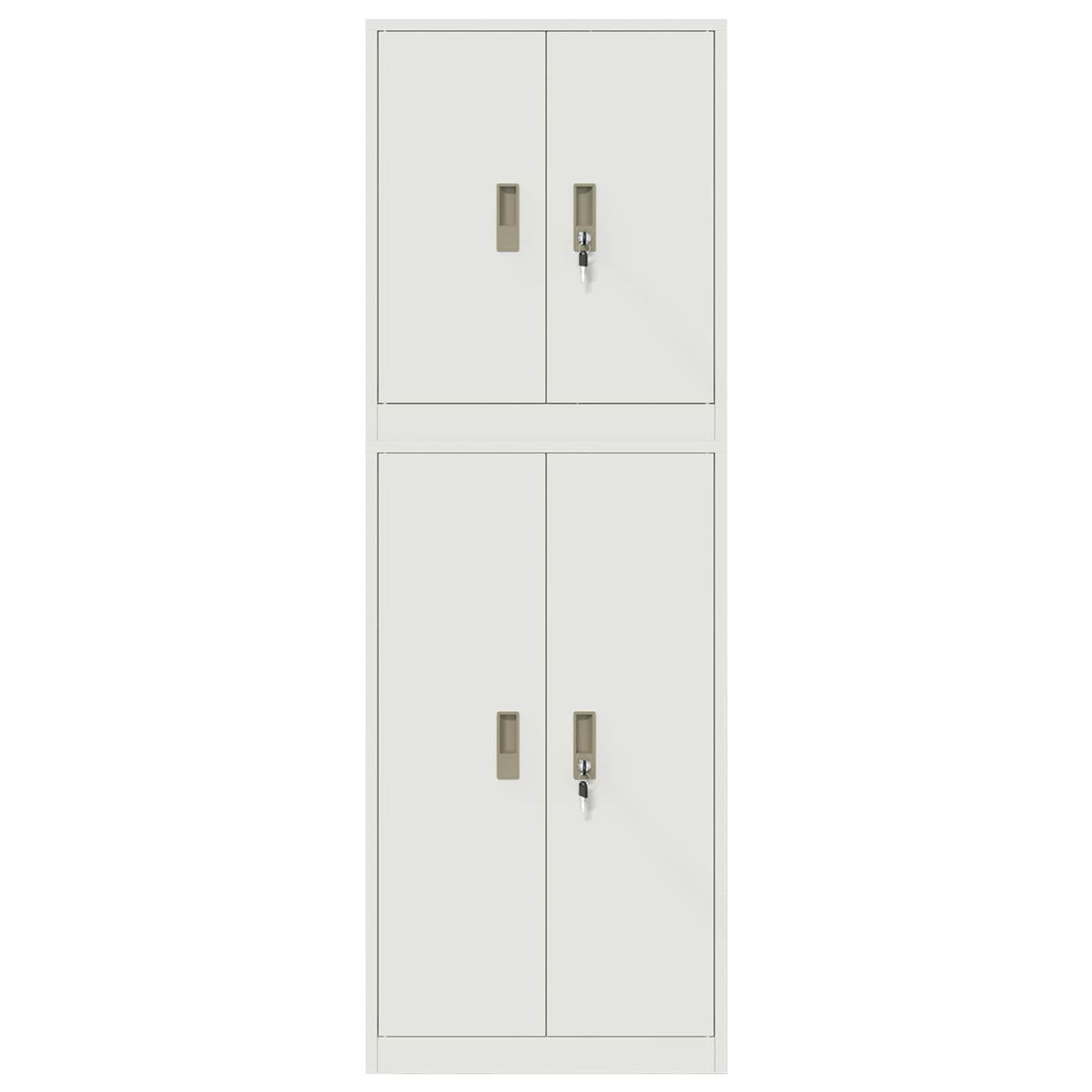 Armoire de rangement 2 pc Blanc 60 x 40 x 175 cm Acier