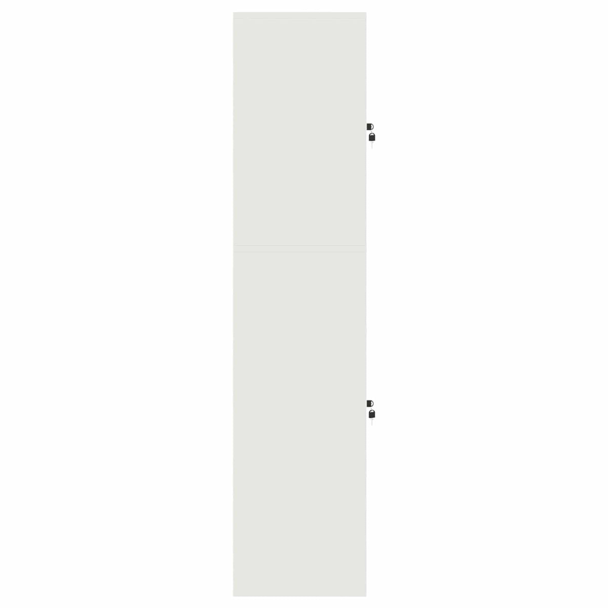 Armoire de rangement 2 pc Blanc 60 x 40 x 175 cm Acier