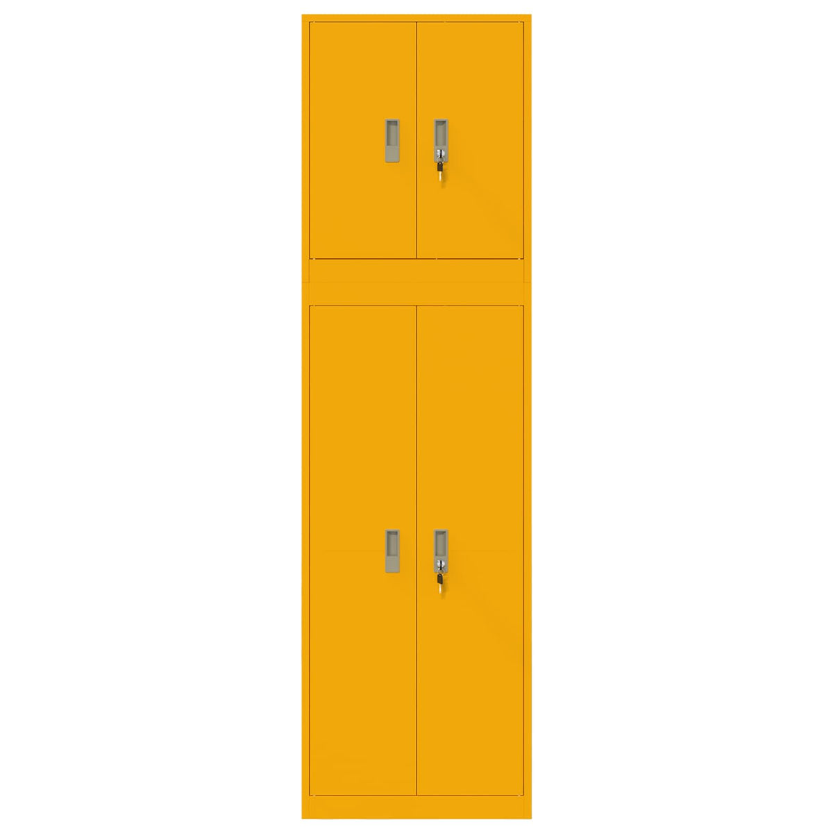 Armoire de rangement 2 pc Jaune moutarde 60 x 40 x 210 cm Acier