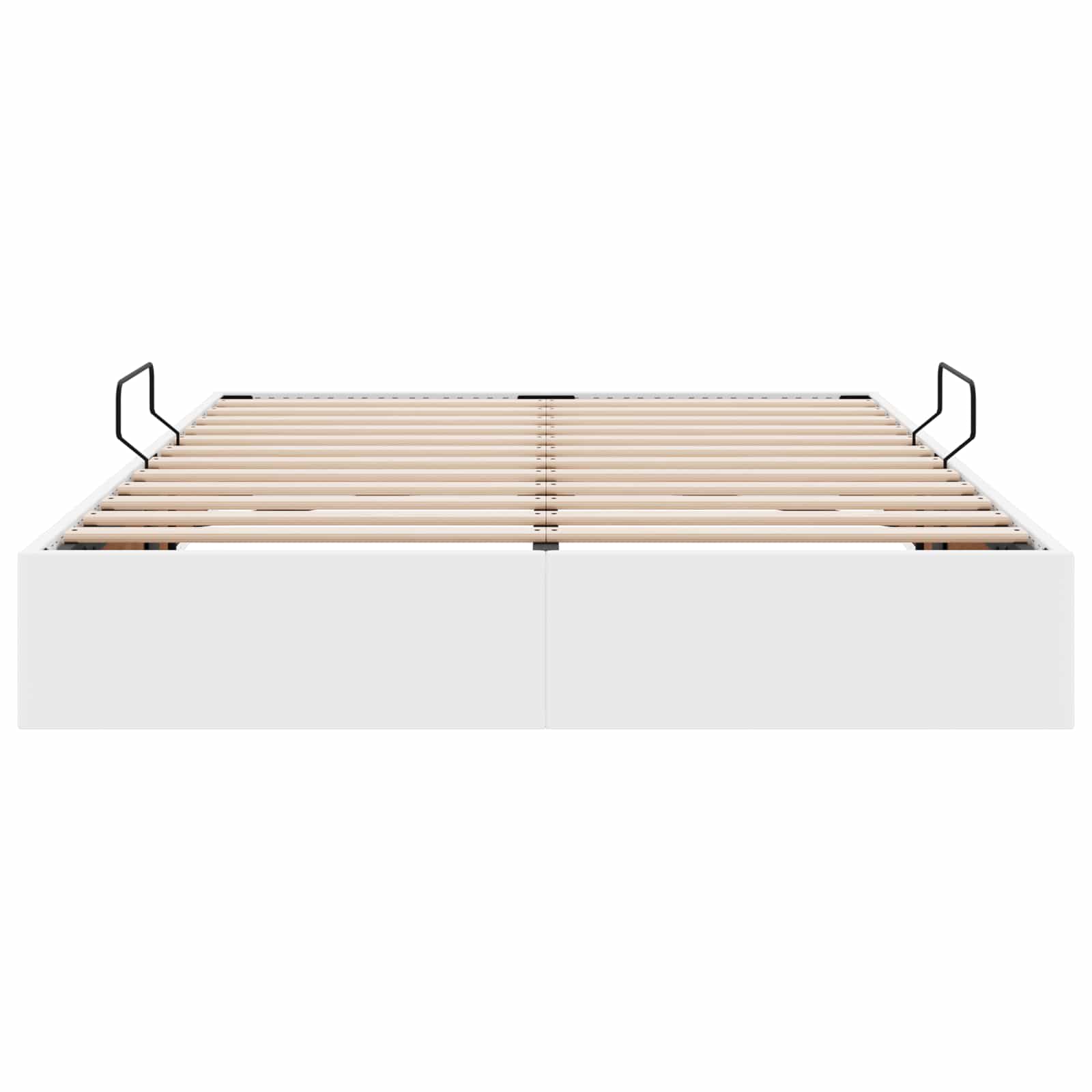 Cadre de lit ottoman Blanc pur 140 x 200 cm Simili cuir