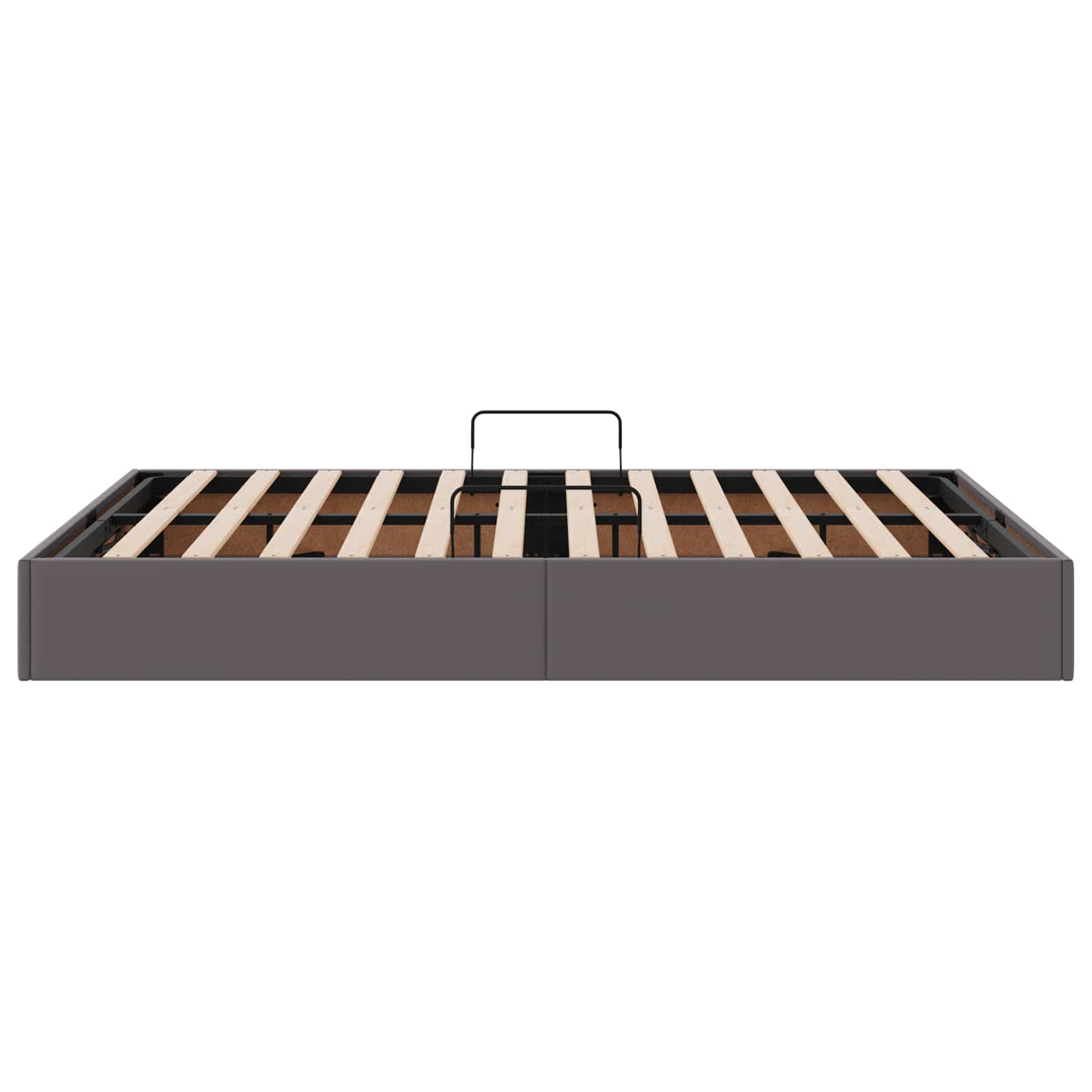 Cadre de lit ottoman Gris 140 x 200 cm Simili cuir