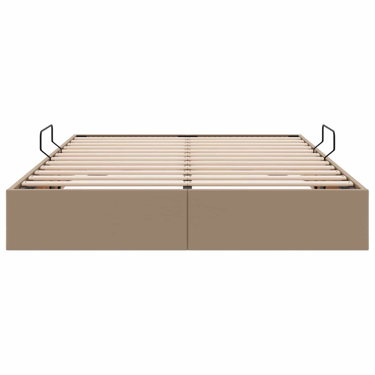 Cadre de lit ottoman Cappuccino 140 x 200 cm Simili cuir