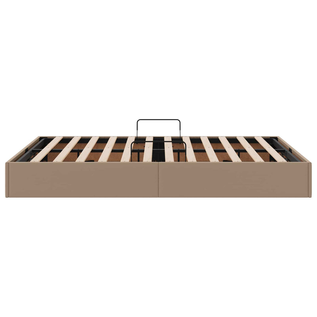 Cadre de lit ottoman Cappuccino 140 x 200 cm Simili cuir