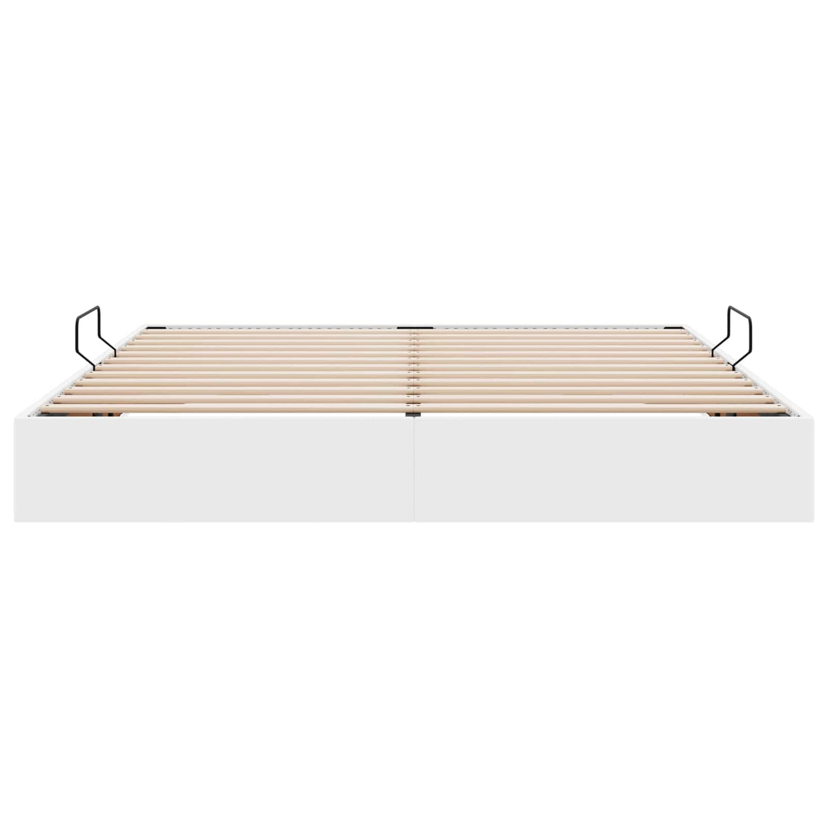 Cadre de lit ottoman Blanc pur 160 x 200 cm Simili cuir