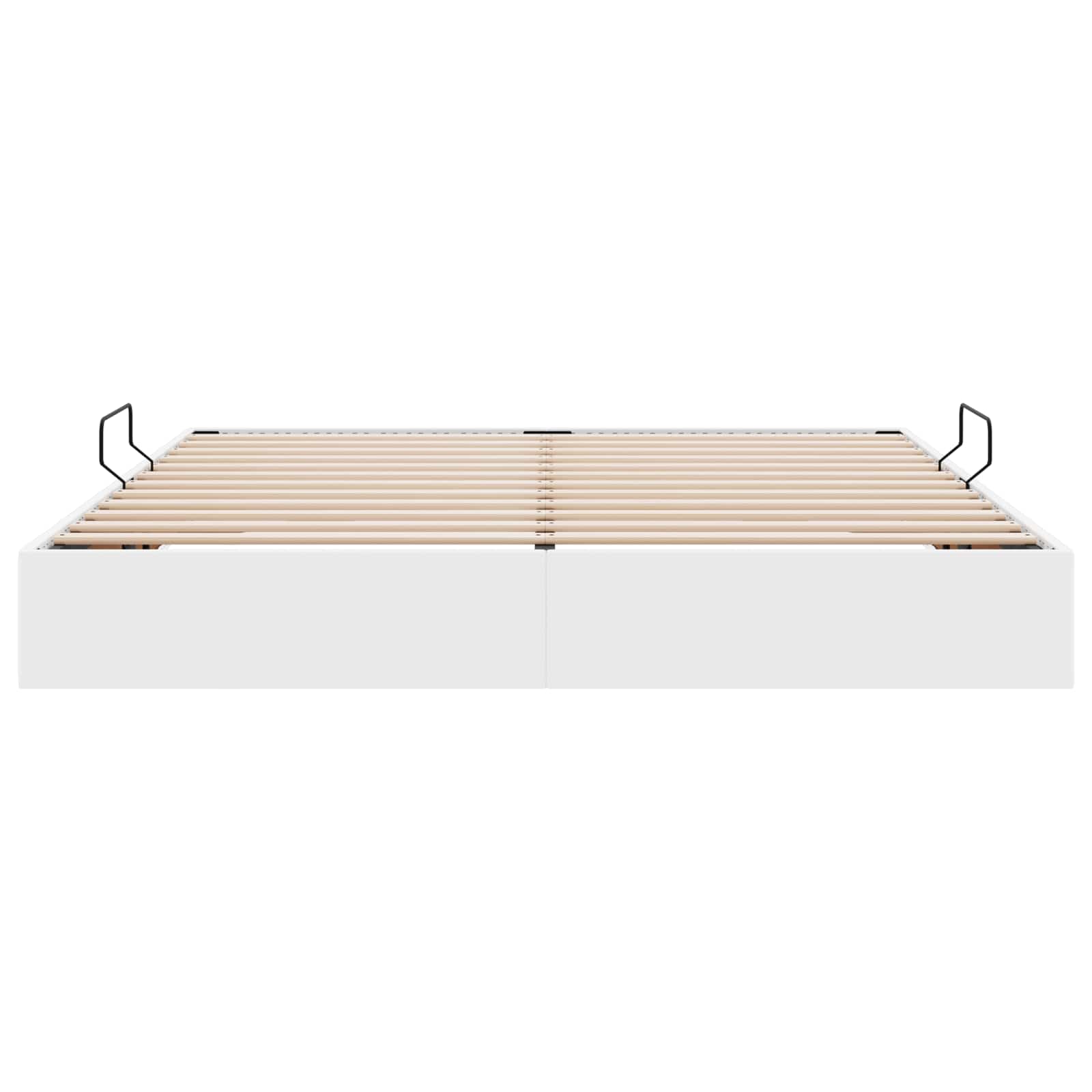 Cadre de lit ottoman Blanc pur 160 x 200 cm Simili cuir