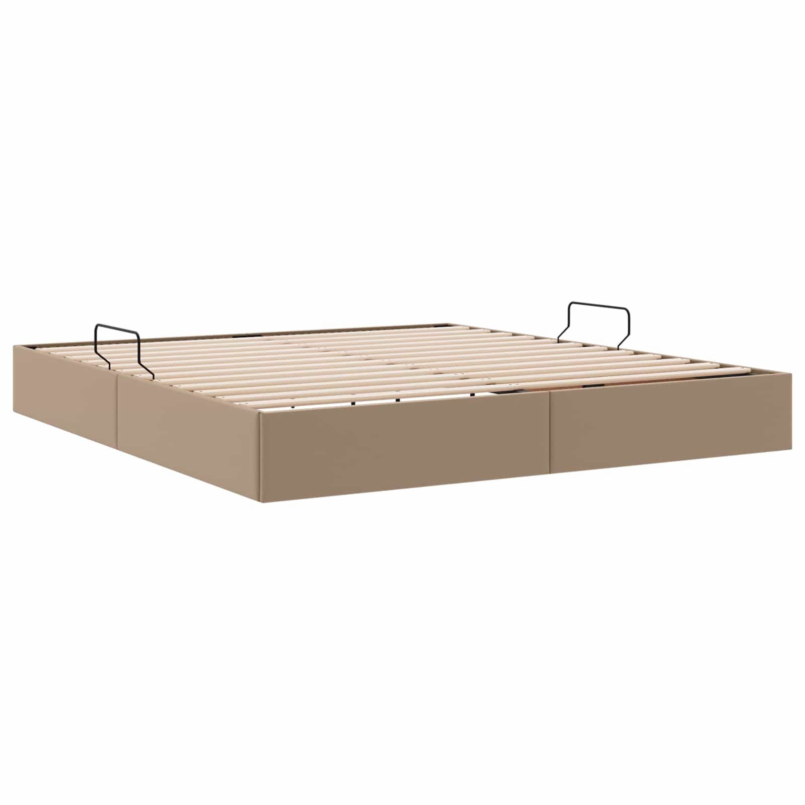 Cadre de lit ottoman Cappuccino 180 x 200 cm Simili cuir