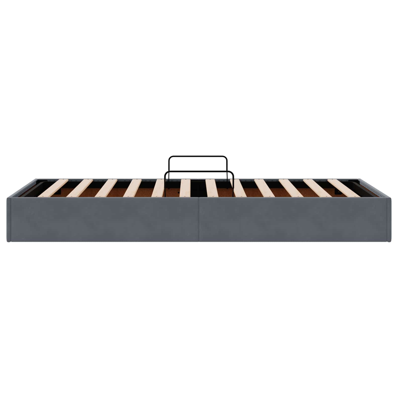 Cadre de lit ottoman Gris foncé 90 x 190 cm Velours - XIOS
