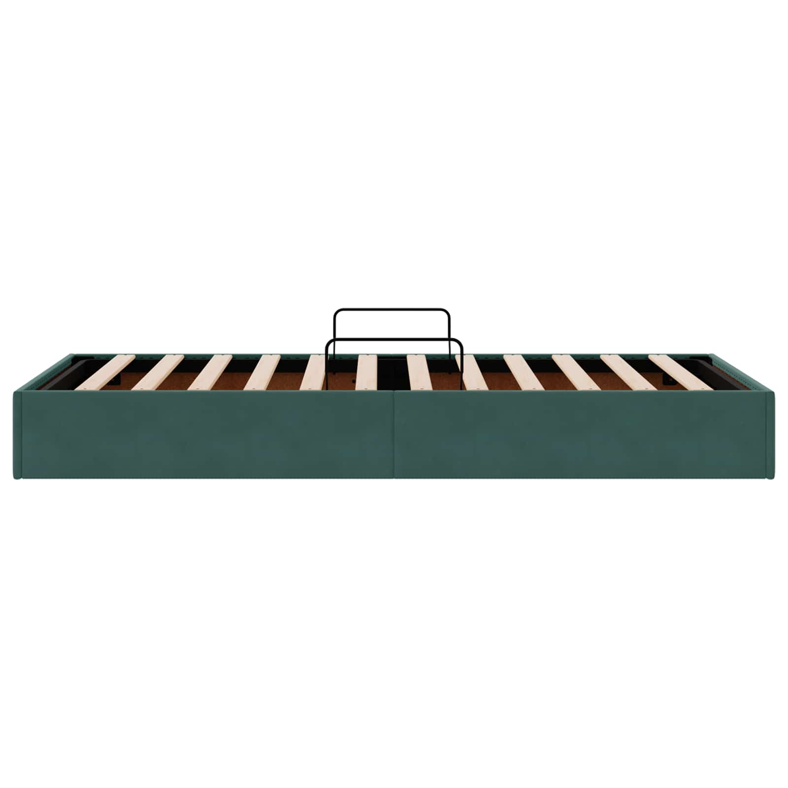 Cadre de lit ottoman Vert foncé 100 x 200 cm Velours - XIOS